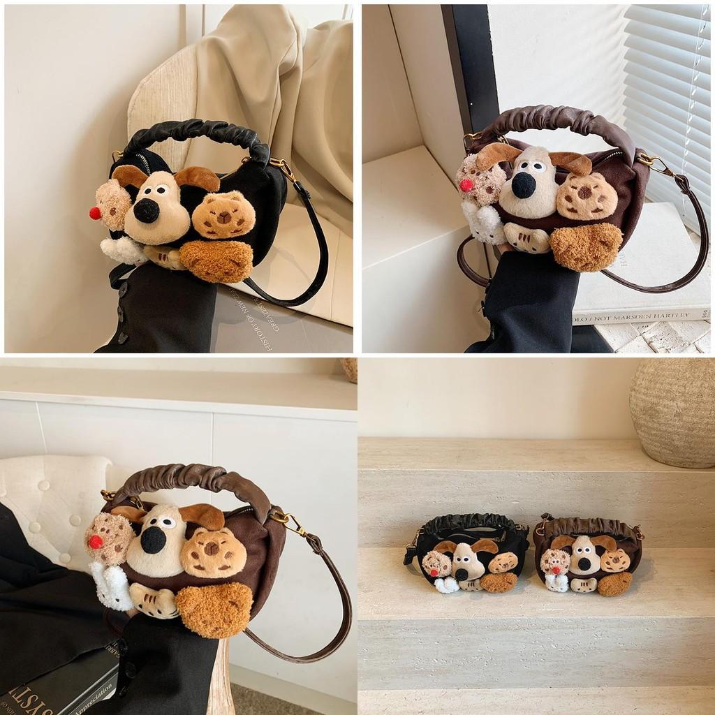 Capybara Puppy Cute Animal Plush Doll Crossbody Handbag For Playtime Girls