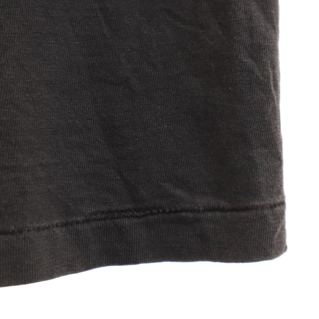 OLD 90s Print Short sleeve T-shirt black Single stitch Men's Used