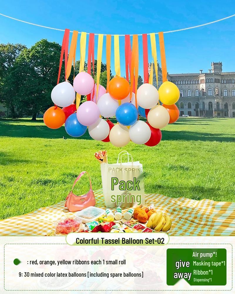 Barevné střapce z krepového papíru pro dekoraci dětské narozeninové oslavy