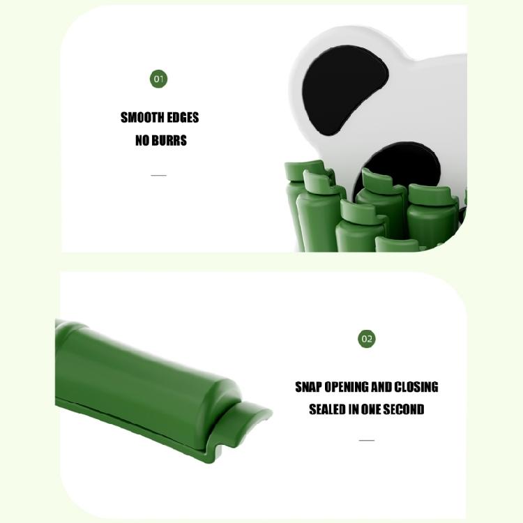 Creative Panda Shaped Food Container Clip Refrigerator Sticker Sealing Clamps For Bags And Pouches