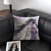 PPunishing GrayY RavenN Game Cushion Cover Natural Linen Organic Fabric DoubleSided Printing Sofa Home Decor Gift Pillow Case