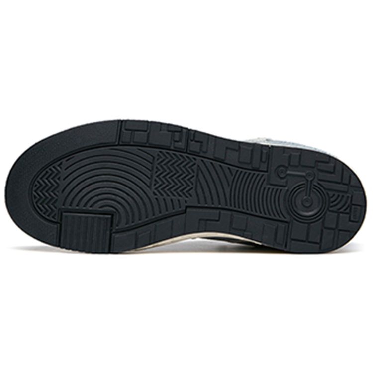 Anta Comfortable Daily Slip-Resistant Shock-Absorbing Wear-Resistant Low-Top Skate Shoes Men Sneakers Gray Blue 112218050-4