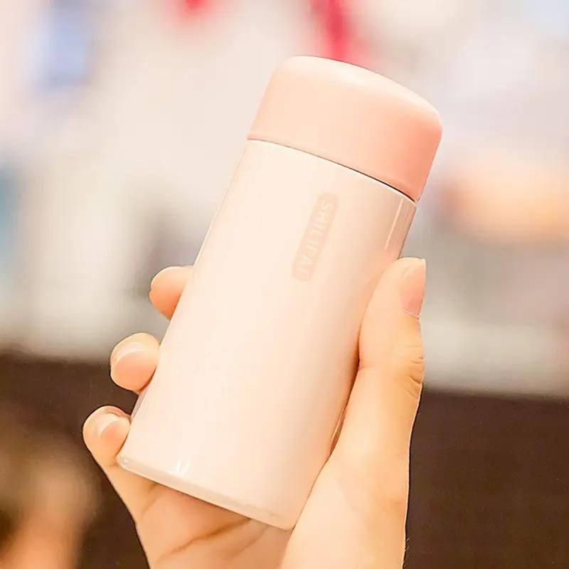 Bekväm Mini Rostfri 150ml Termosmugg Ultrakompakt Bärbar Läckagesäker Mode Vattenkopp Drickvaror Termoskanna