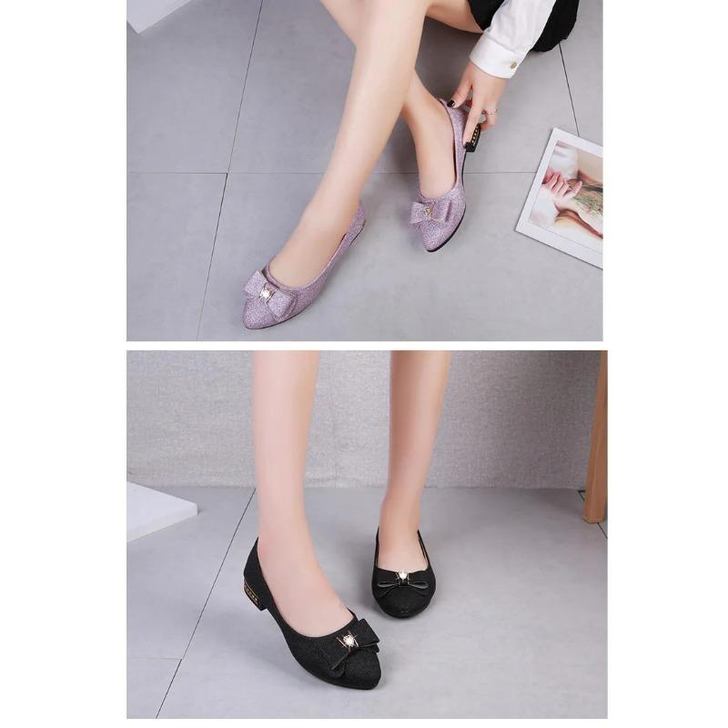 Damen flache Schuhe Schleife Einzelne Schuhe Frühling Herbst Loafer Mode Süß Flach Weich Freizeit Schuhe Zapatos De Mujer