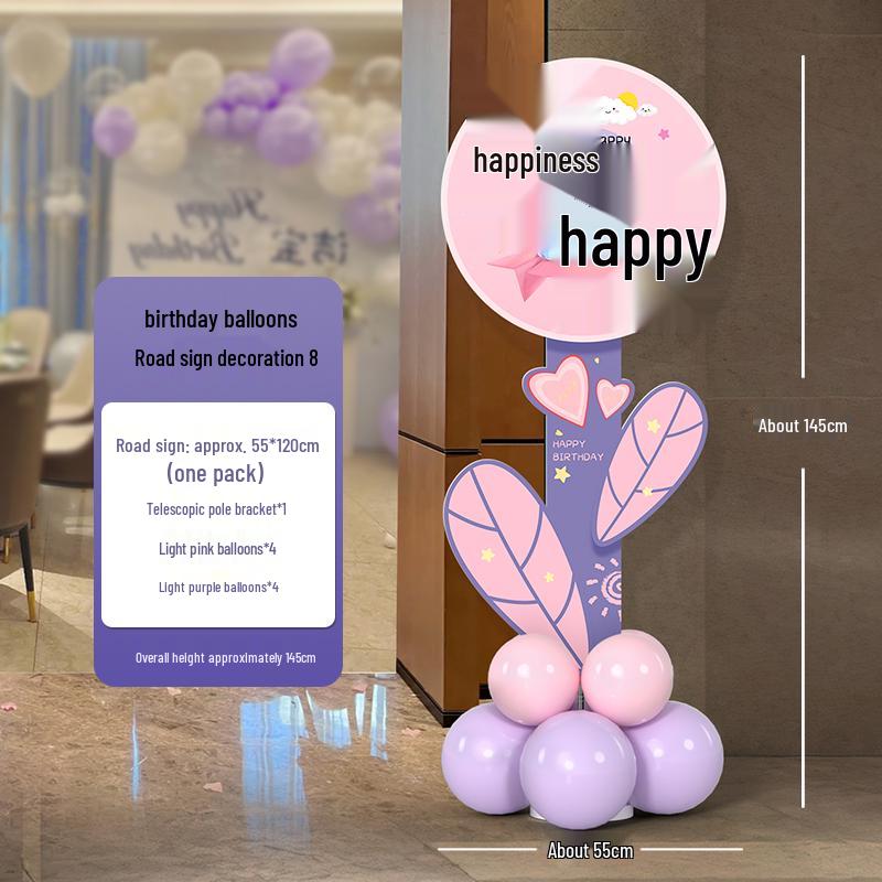 Birthday Welcome Sign & Balloon Decoration for 10-12 Year Olds, Customizable KT Board
