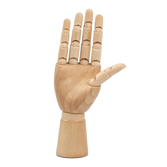 Wooden Manikin, Flexible Body Joints Human Figure Puppet Ornament, Poseable Articulated Hand Model for Sketching Drawing Painting Supplies