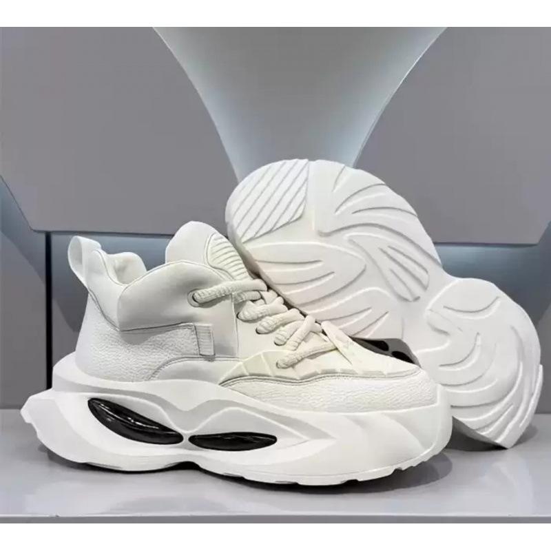 

2025 spring new thick-soled heightening dad shoes thickened comfortable trendy wear-resistant casual shoes Korean version simple men s shoes 44