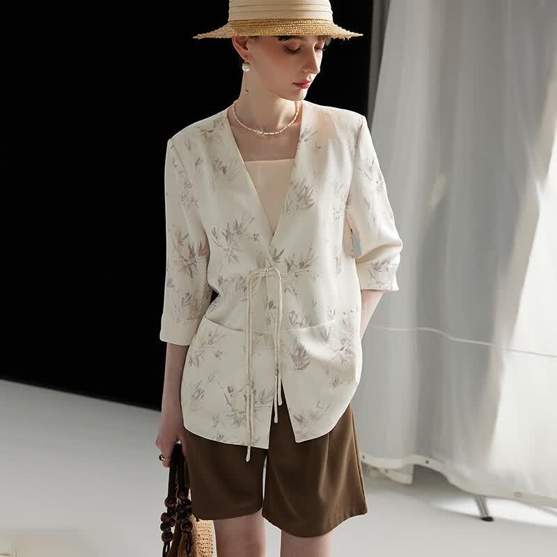 Wudao Women s Chinese Style Satin Frog Button Cardigan XL