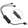 2PCS USB to 4Pin Switch Cable USB Cable 5V 1 in 2 Fan Adapter Cable Power Adapter Cable with Switch Cable Length 40cm/15.7 inch Fan Connector