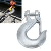 3Celsius8 Inch   Chain Hook 18000lb Load Capacity Alloy Steel Zinc Clevis Slip Hook with     for Trailer Truck Agricultural Equipment