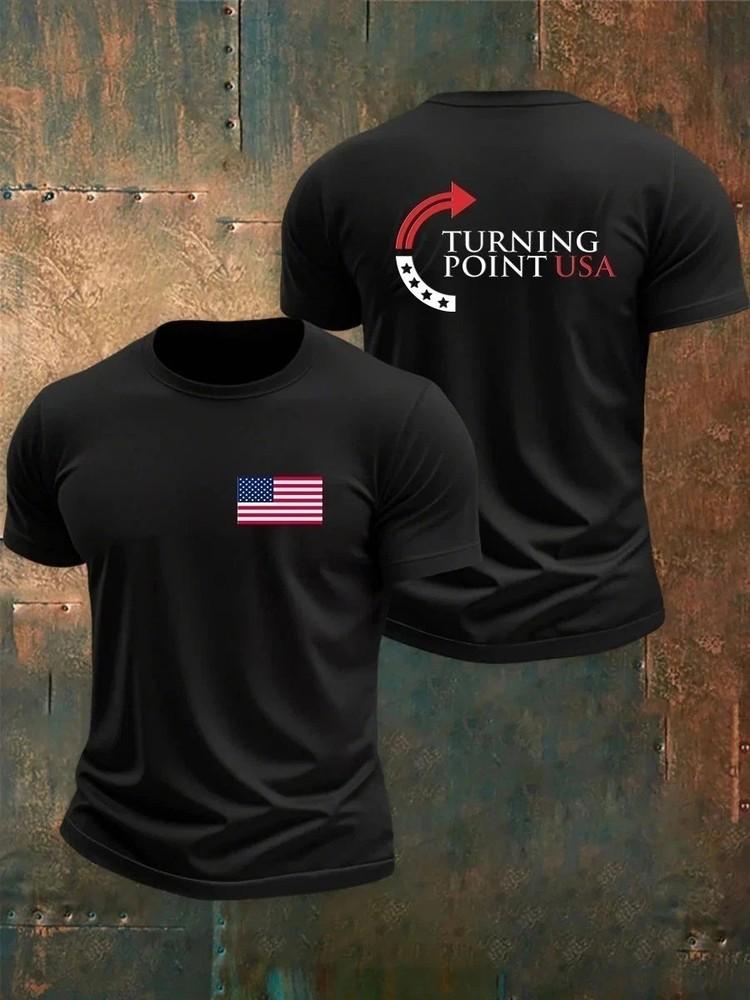 

HOT!!! Charlie Kirk Shirt, Turning Point Forever 1993-2025 RIP CHARLIE! Patriot Unisex T-Shirt XXXXL