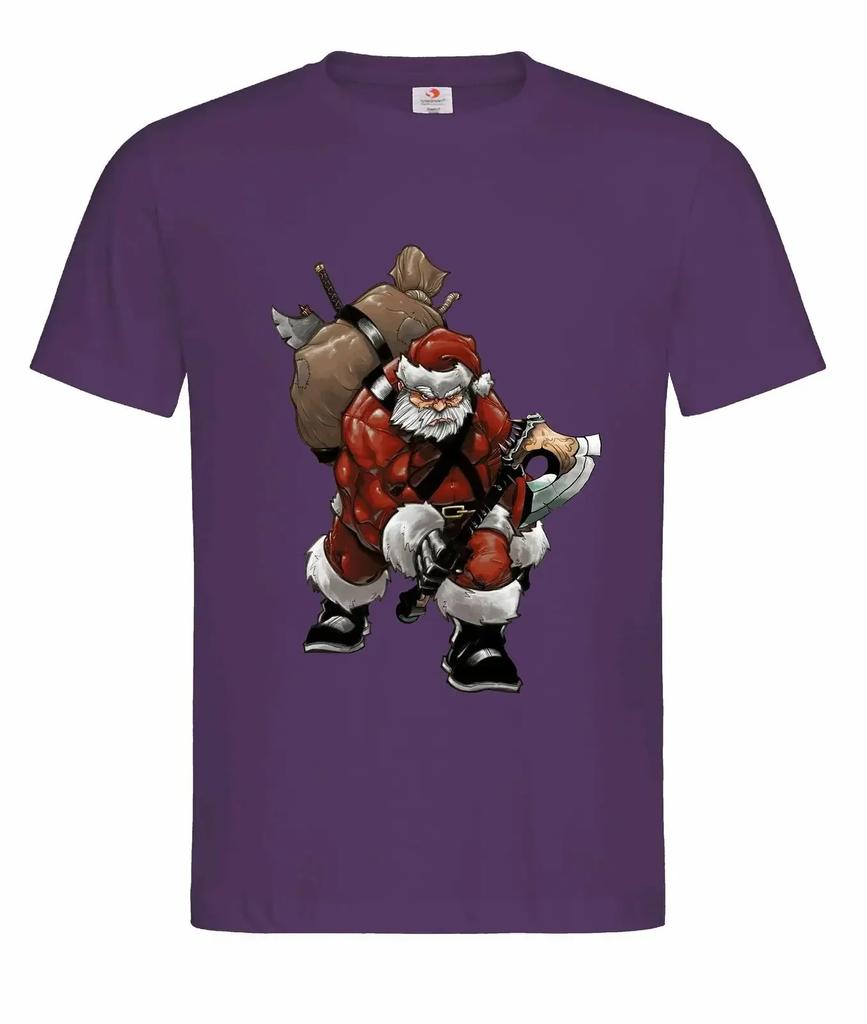 Funny Nordic Warrior Odin Santa Christmas Gift Valhalla TShirt 100 Cotton ONeck Short Sleeve Casual Mens Tshirt Streetwear