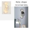 Nordic LED Wall Lamp Note Wall Sconce for Bedroom Bedside Living Room Study Stairs Home Decor Indoor Lighting Fixture Luster