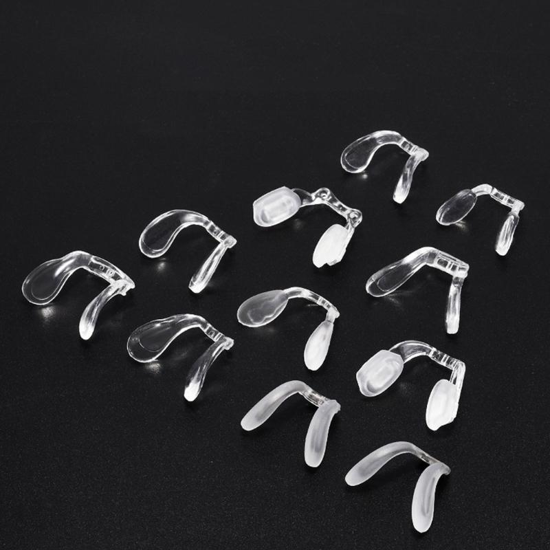 Clear Silicone Nose Pad 10 Pieces Anti Slip Cushions for Secure Glasses Fit No Pressure