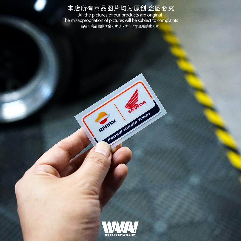 AAAKG1 Honda Repsol Team Motorcycle Stickers Reflective Waterproof Helmet Decoration Decal Sponsor Sticker For Honda PCX CB1000R NC750X