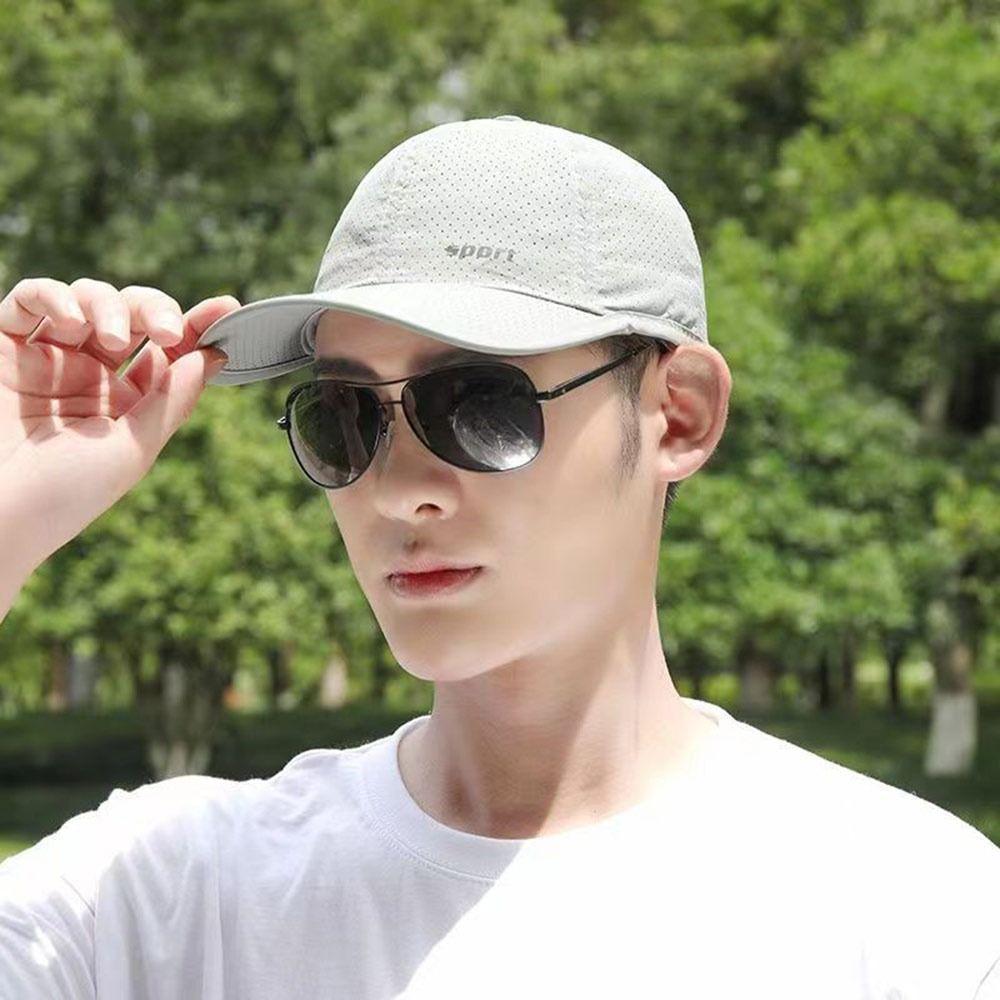 Breathable Mesh Baseball Cap Adjustable Sunscreen Hat Unisex Sun Hat  Summer