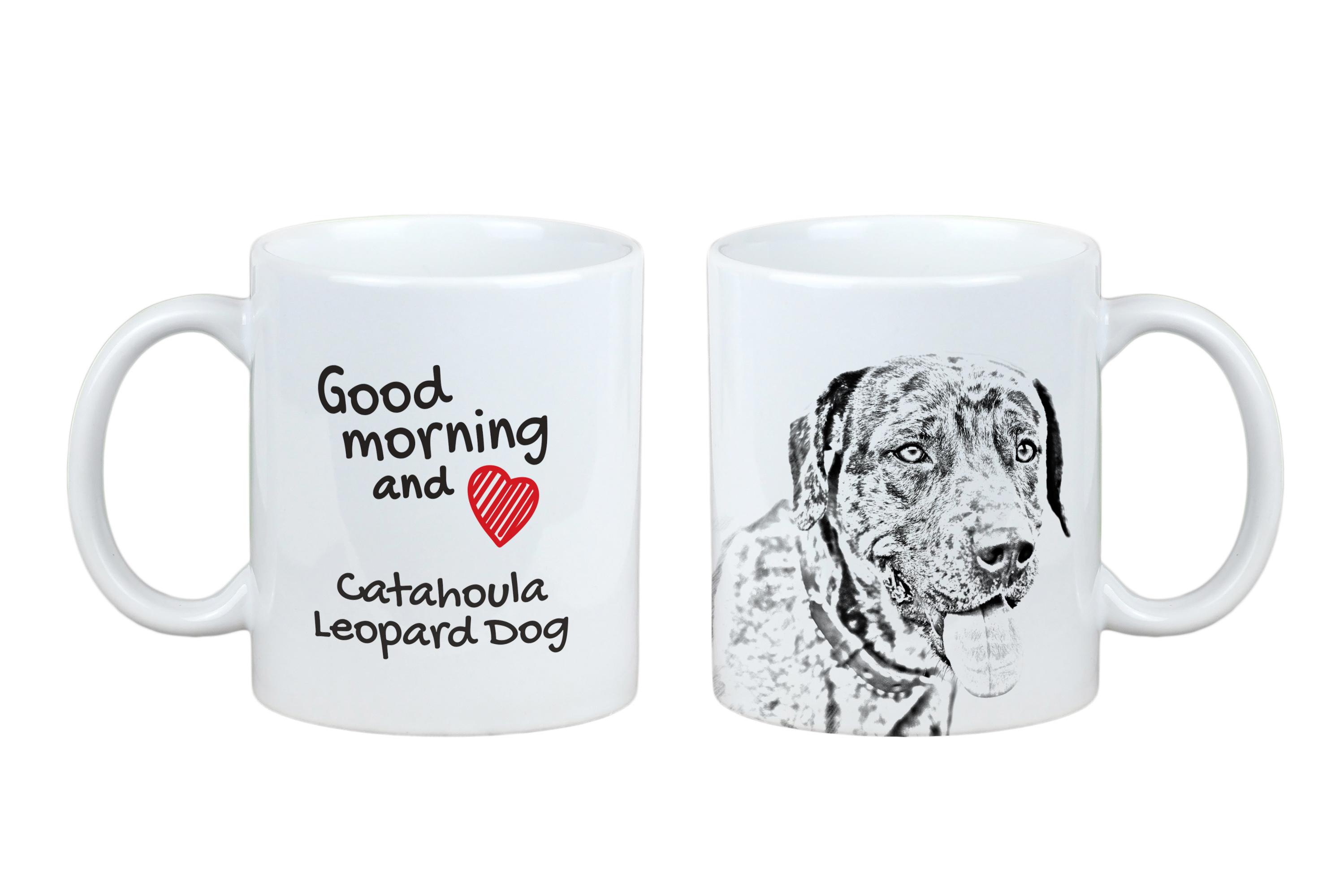 

Catahoula Cur - cup with a dog, personalized cup with a print, a classic gift for everyone from the Art-Dog brand білий