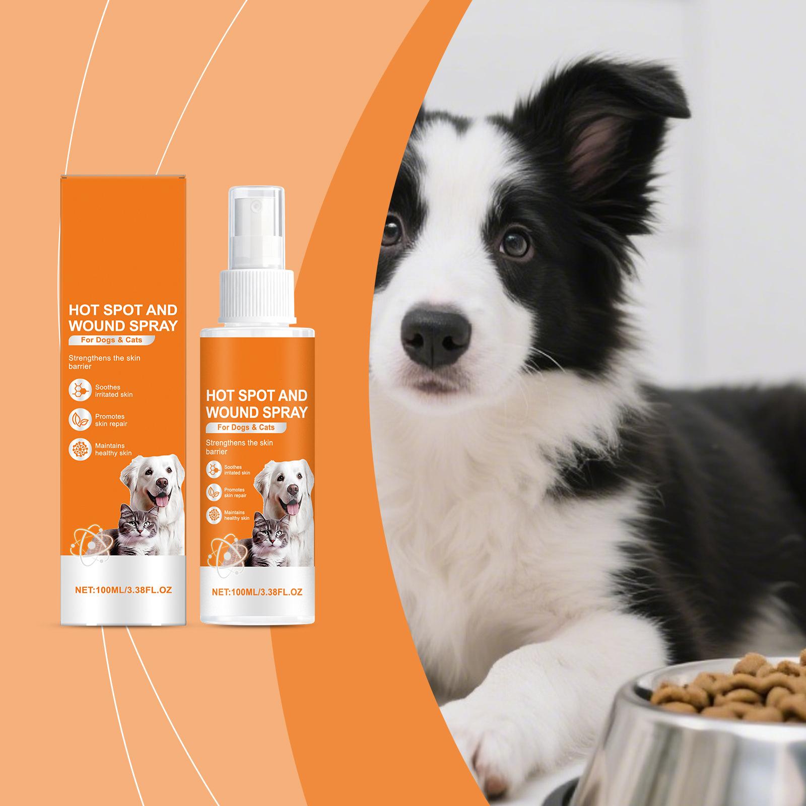 

Pet Skin Care Spray: Gentle And Comfortable Daily Skin Cleansing Spray For Cats And Dogs100ml One Size