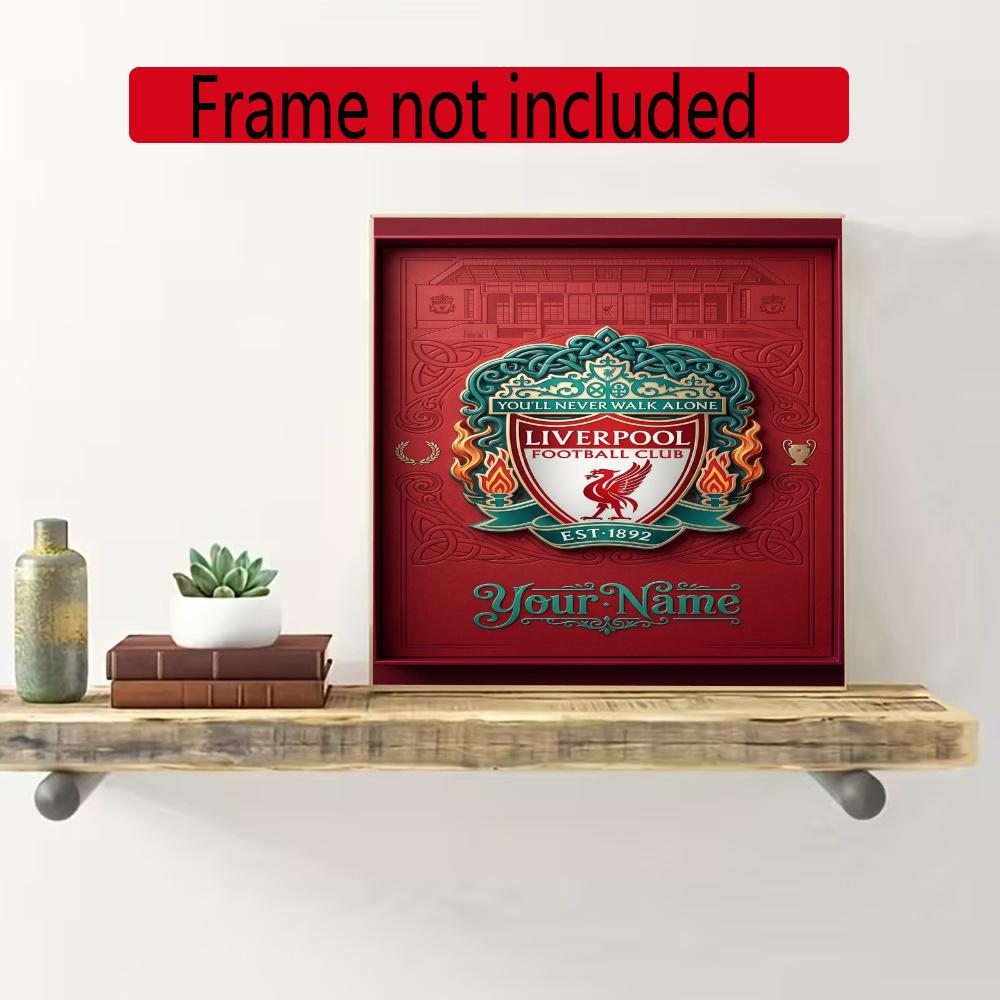 Liverpool Fc Personalized Name Round Diamond Painting Kit Diamond Embroidery Painting Rhinestones Mosaic Frameless Handwork Decoration Arts