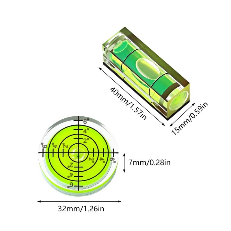 10 Stück Hochpräzisions Magnetische Wasserwaagen Werkzeug Für Fotografie Und Ingenieurwesen Anwendungen Acryl Wasserwaagen