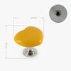 1pc Colored Love-shaped Plastic Cupboard Door Handle Wardrobe Bedside Table Drawer Closet Single-hole Handle