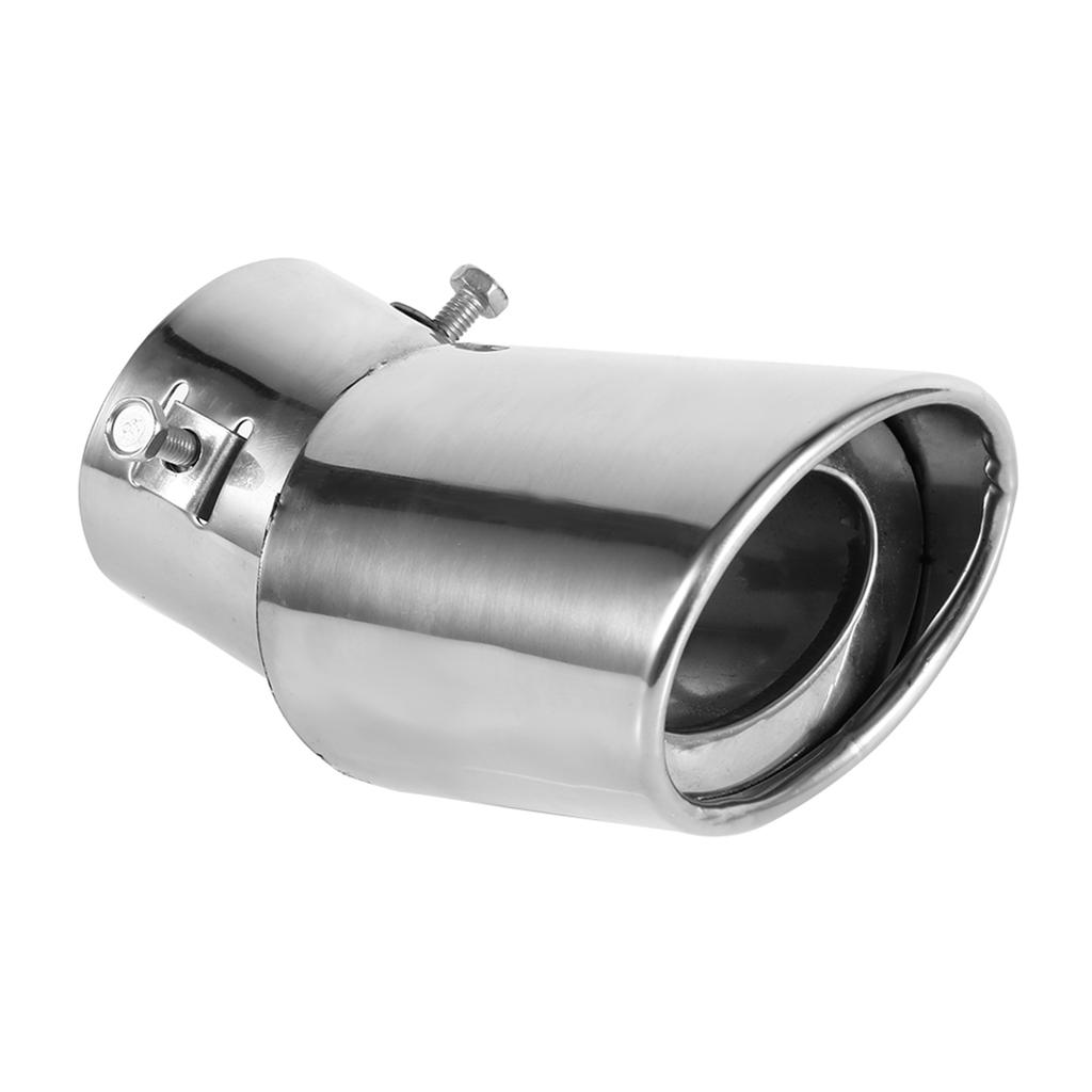 Rear Round Stainless Steel Auto Muffler Tail Pipe for Most Cars with Gently Curved of Diameter Between 38mm and 53mm Strong A