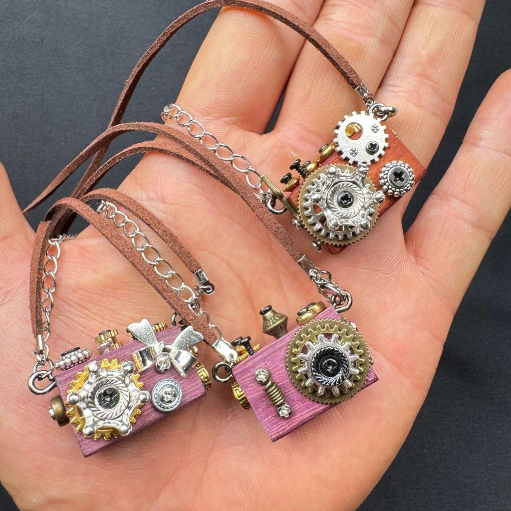 Punk Robot Pendant Necklace: Handmade Hanging Ornament - Unisex Mobile Phone Chain Jewelry