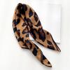 Scarf 70 Cm Leopard Print Scarf for Women Imitation Silk Scarf Fashionable & Versatile Head Wear Clothing Neckerchief