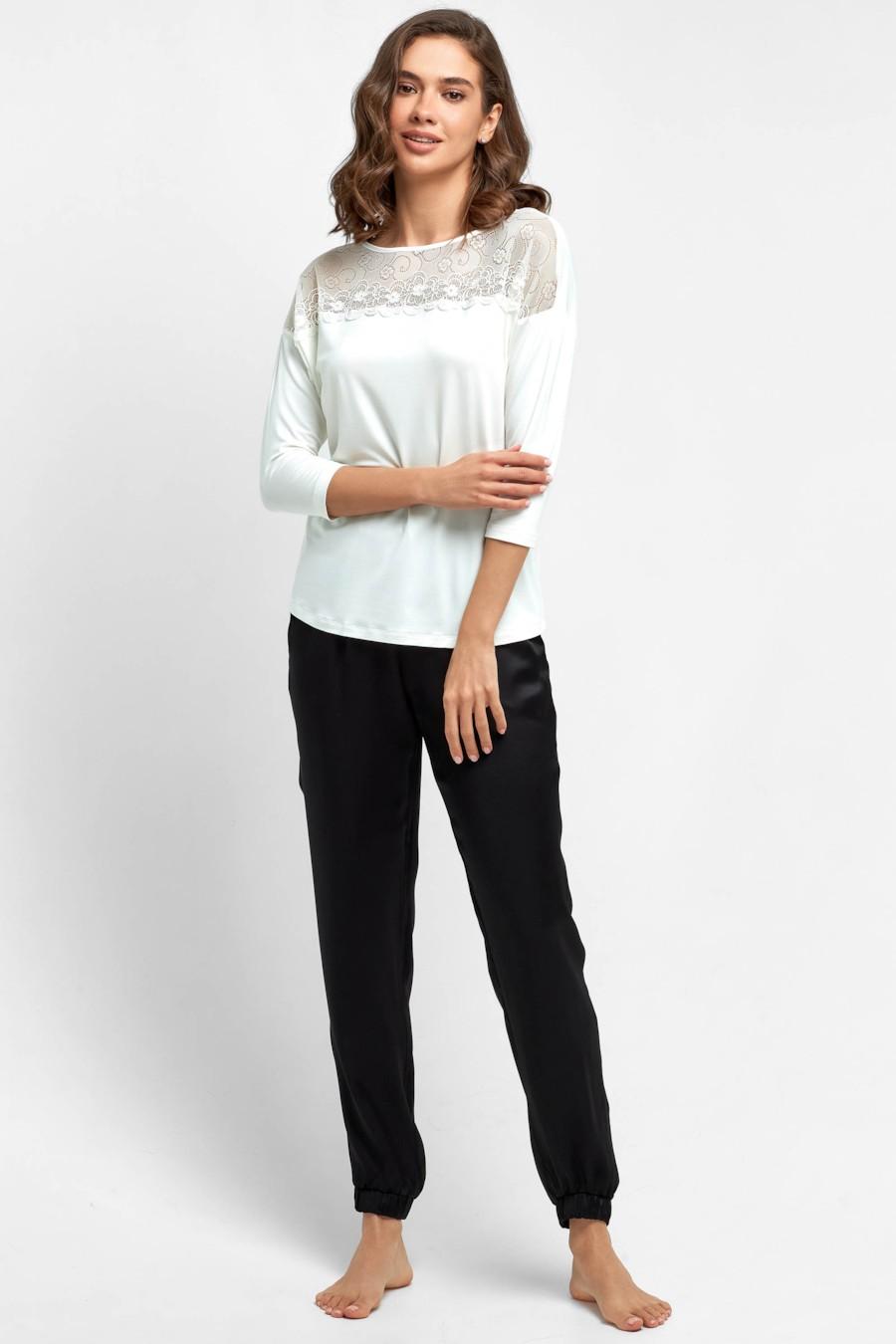 

комплект: блуза та штани Anabel Arto (82501) 50(2XL) прозорий колір чорний
