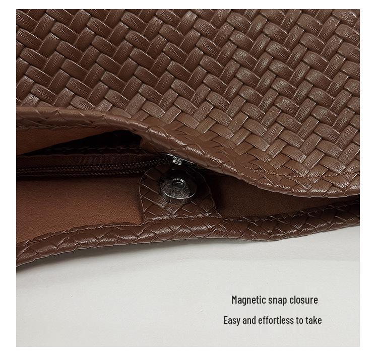 Retro Woven Shoulder Bag for Women - Casual, Versatile Fashion Handbag