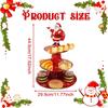 Santa Claus Cupcake Stand, Serving Tray 3 Tier Display Holder, Xmas Cake Dessert