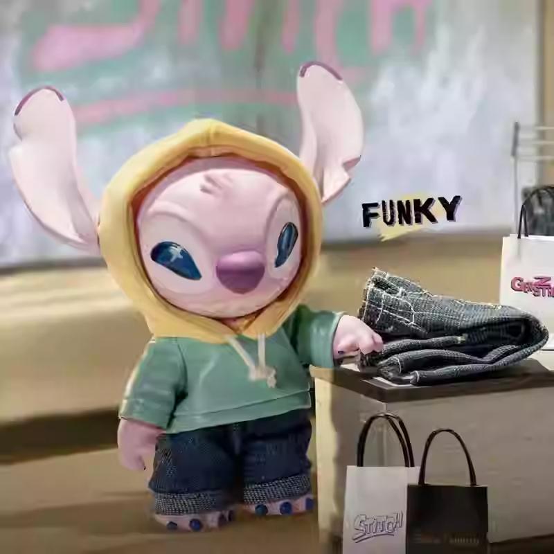 Genuine Miniso Disney Stitch Gen Z Street Series Vinyl Blind Box Dolls Cute Bag Pendants Trendy Toys Stitch Mystery Box As Gifts