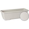Jardiniere - GARDEN ID Teramo - Blanc 60 cm - Solidité - Réserve d'eau intégrée - Recyclé & 100% recyclable - Volume pour plantes