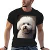 Bichon Frise - Oil Paint T-Shirt Plus Size Summer Casual T-Shirt