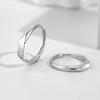 Adjustable Sterling Silver Couple Rings Light Shaped Secret Projection Rings Fashionable Finger Rings for Men and Women