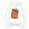 Streetwear Capybara Printed Hooded Kids Children's Sweatshirt Cute Hoody for Boys Girls Autumn Spring Casual Hoodies