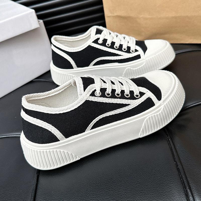Canvas Shoes Women 2025 New Spring All-match Students High Appearance Level Campus Trend Casual Explosive Board Shoes