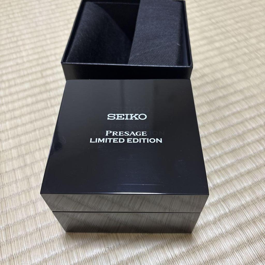 [USED] SEIKO PRESAGE Limited Edition watch empty box (with outer box)