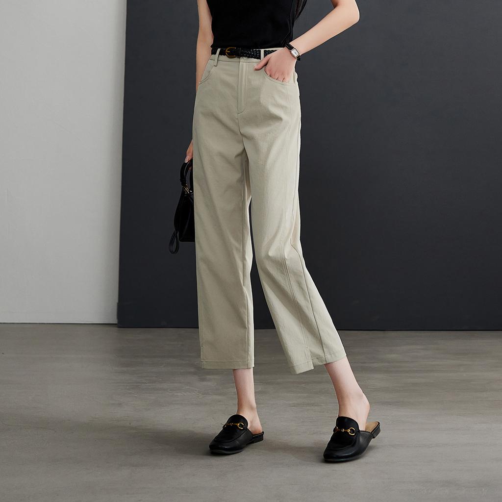 Leg Slit Thin Casual Pants for Women, 2026 Summer Fashion, Loose and Versatile, Slimming Straight Leg Pants