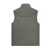 Men's Spring Breathable Outdoor Fishing Vest with Stand Collar and Logo