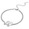 Simple Dumbbell Heart ECG Bracelet Fashion Versatile Jewelry Gift For Best Friend Girlfriend