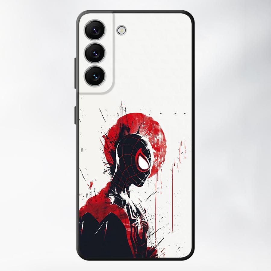 Marvel Black Red Spider Man Case for Samsung Galaxy A57 A73 A51 A24 A26 A55 A37 A22 A32 A25 A52 A36 A53 A35 A23 Phone Cover A71