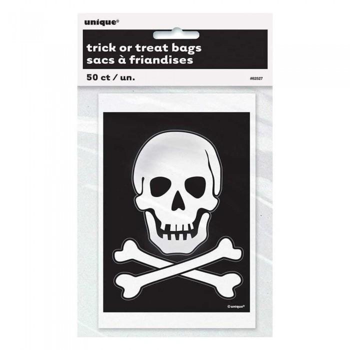 Unique Party Skull And Crossbones Halloween Party Bags (Pack of 50)