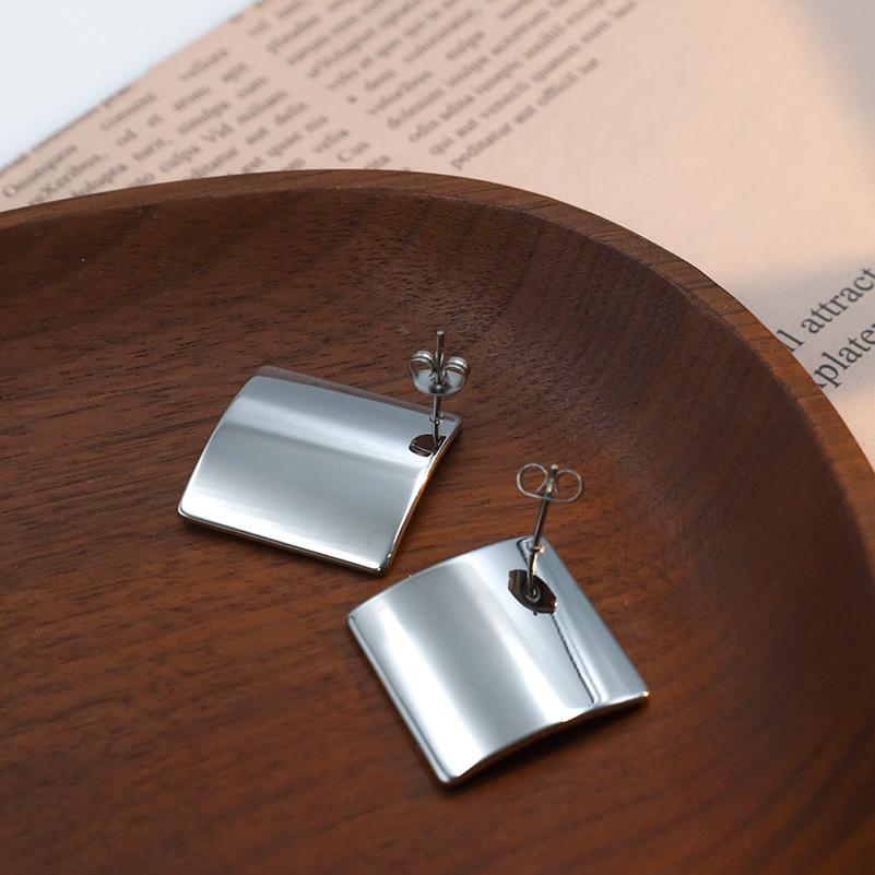 No Fading, Simple Daily Stud Earrings, Commuter Retro Gold Earrings, Design Metal