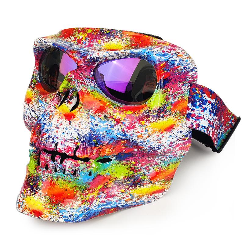 Glasses Water Turning Ghost Head Goggles Mask Motorcycle Riding Mask Windproof Warm Outdoor Protection