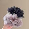 Elegant Korean Mesh Hair Tie - High-End Silk Gauze Rubber Band & Claw Clip for Women