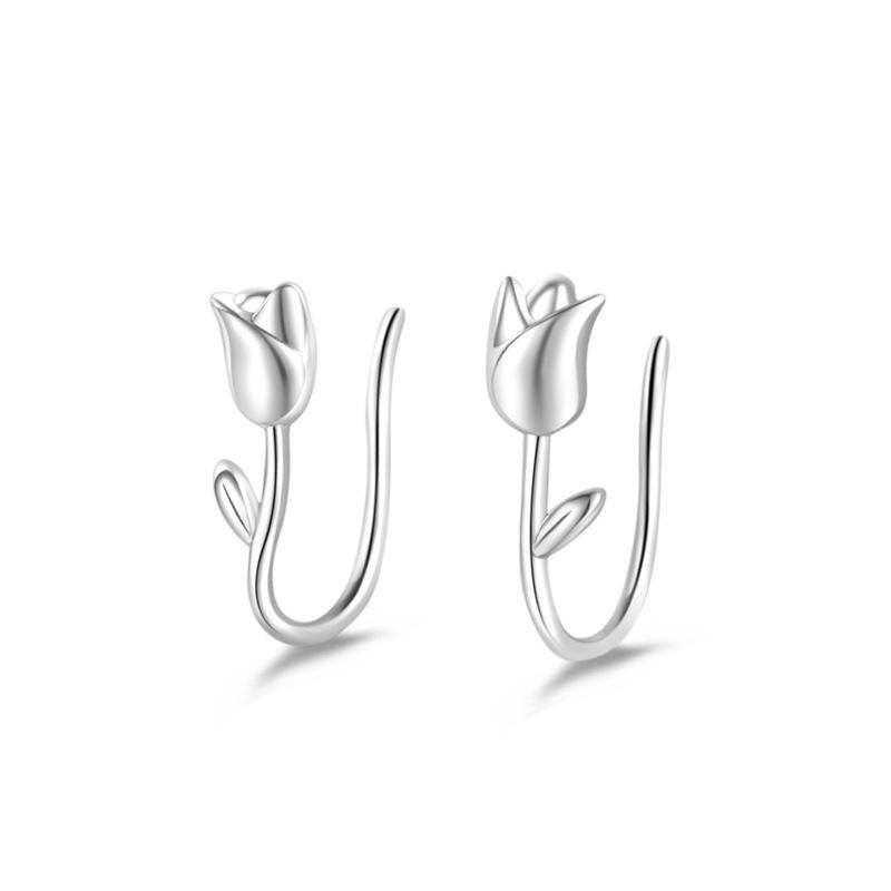 

Серьги-крючки в форме тюльпана в стиле ретро в стиле Гонконга
