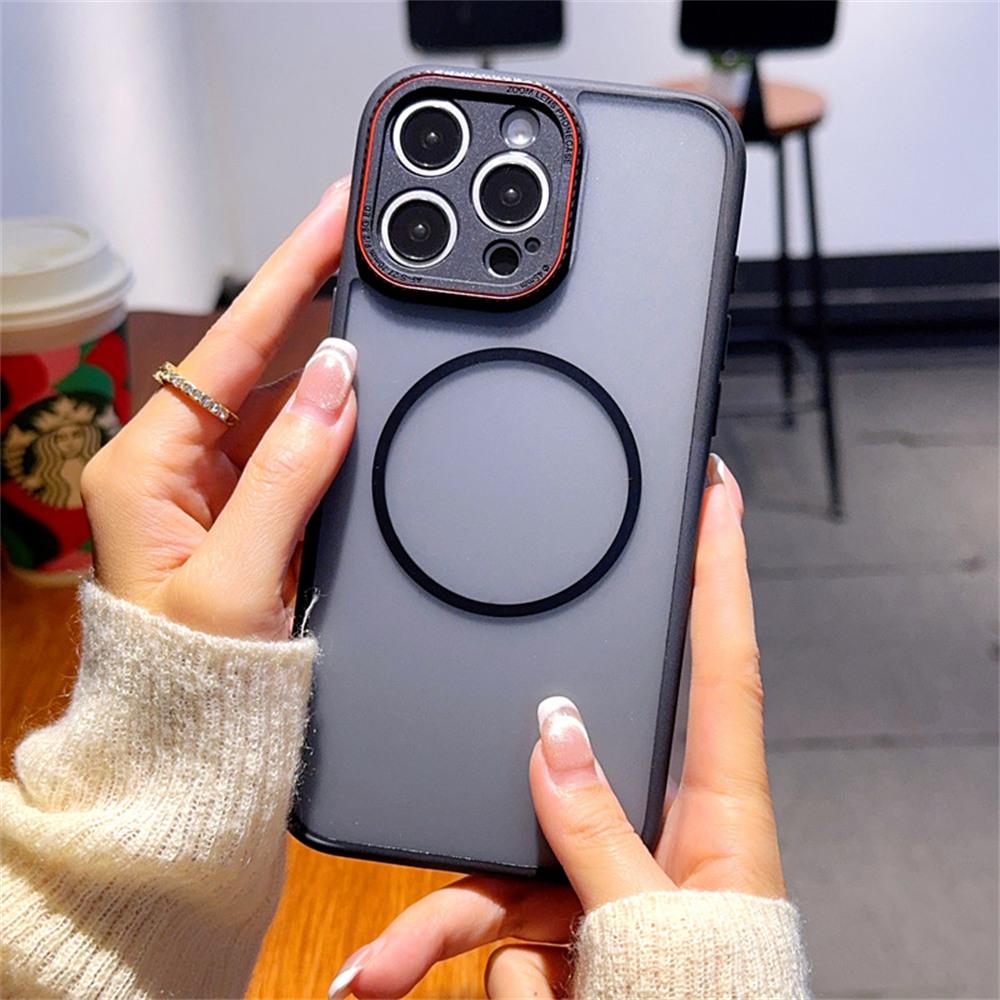 For iPhone 16 Pro Case Compatible with MagSafe TPU+PC Matte Phone Back Cover