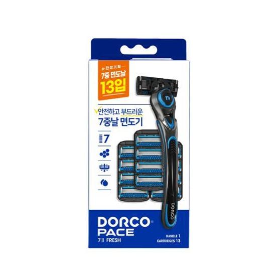 Dorco PACE7II FRESH Razor + 13 Blades
