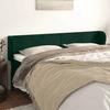 Tête de lit - Maison Exclusive - Velours vert foncé - 203x23x78/88 cm - Hauteur réglable